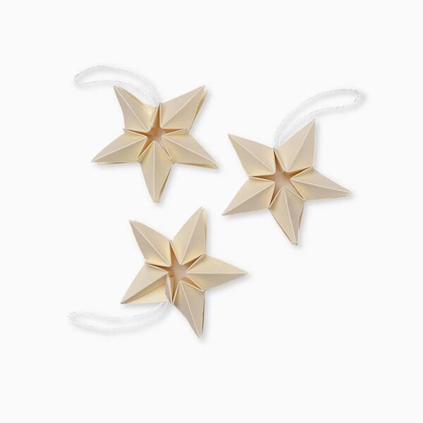 Amanda paper star Christmas decoration 3-pack